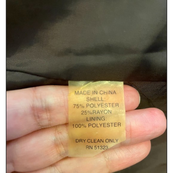 Chaus Brown Crinkle Jacket Sz 18W - Picture 5 of 5